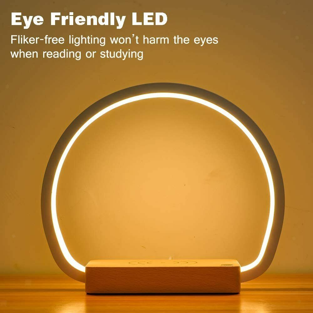 LED Bedside Lamp with Qi Charger Pad Station Light for  11  XR