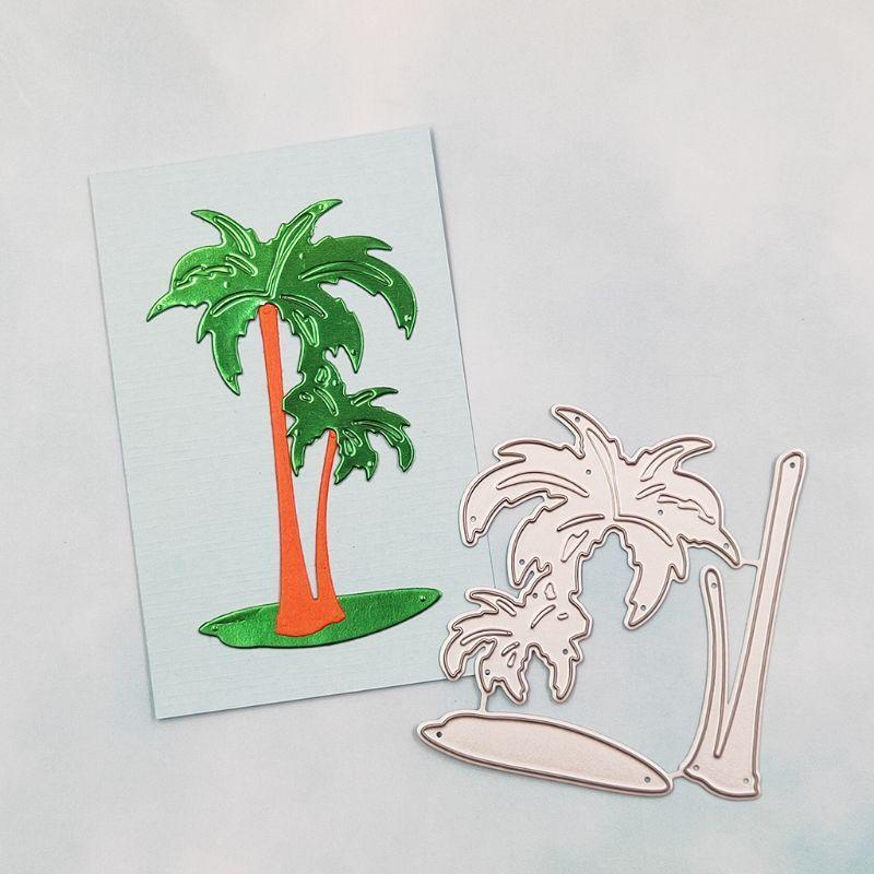 Coconut Tree Metal Cutting Dies Stencil DIY Scrapbooking Album Stamp Paper Card