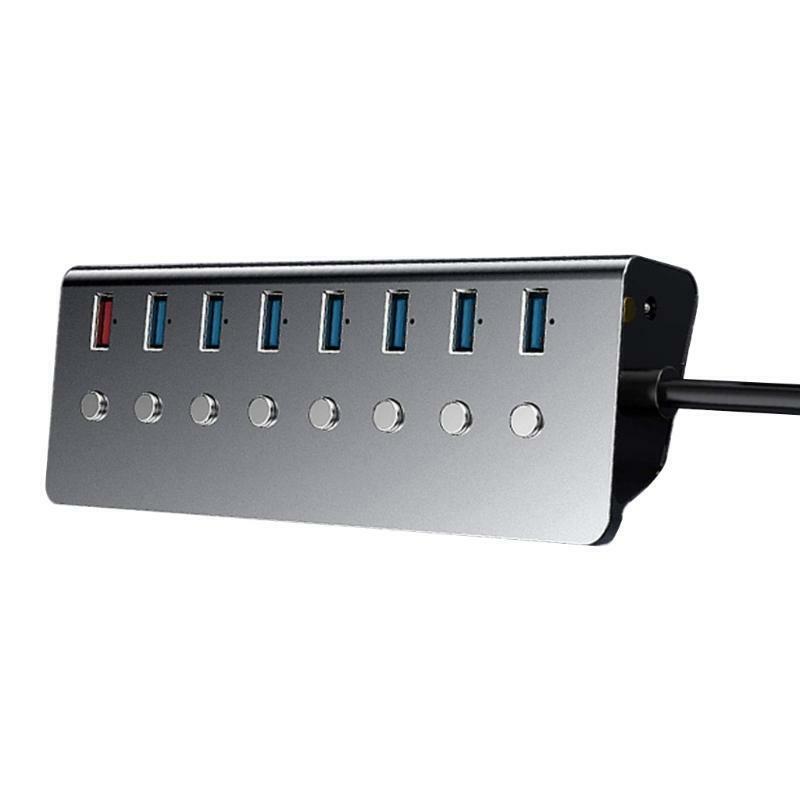 Fast Data Transfer USB Splitter 7-port USB 3.0 Hub with 1 Charging Port