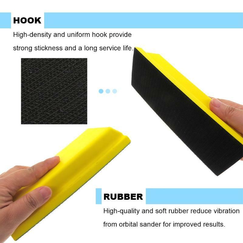 2x/Set PU Foam Hand Sanding Block Suitable for Wood Polishing Household Cleaning