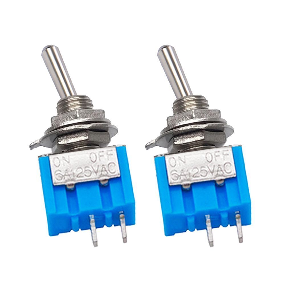 2 Pin Solder Terminals Latching ON OFF MTS-101 Rocker Switch Toggle Switch