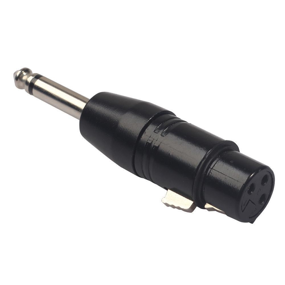 6.35mm Mono Male to XLR 3pin Female Converter Audio Plug Adapter Connector