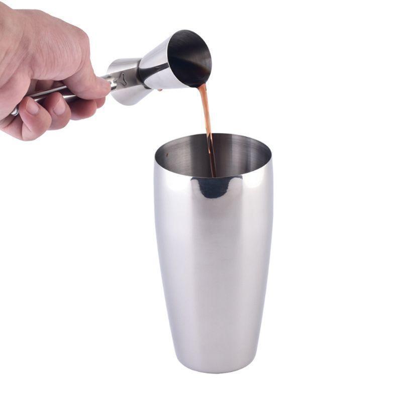 Stainless Steel Double Jigger Measure Cup with Handle for Cocktail Bartender Bar