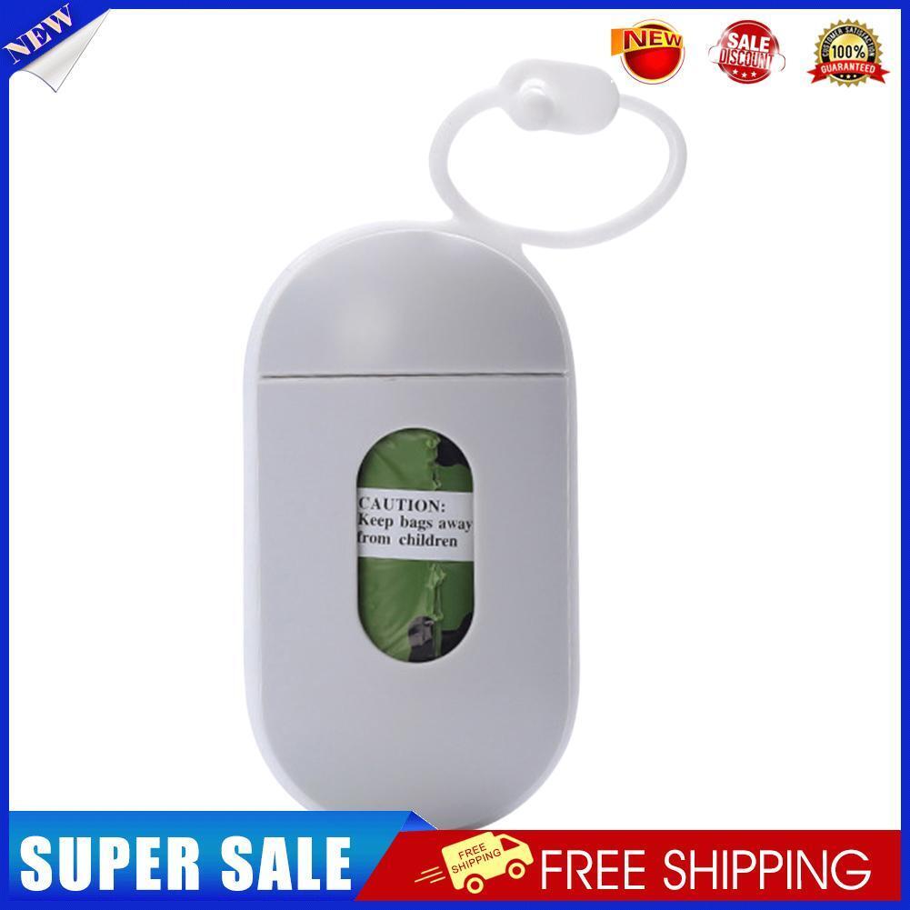 Pet Waste Bag Garbage Dispenser Carrier Case Cat Dogs Poop Holder (Grey)