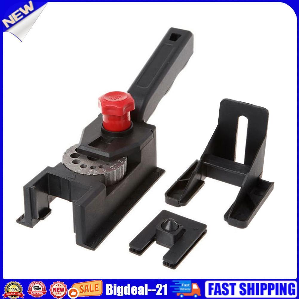 Woodworking Doweling Jig 3-12mm Hinge Drilling Guide Locator Puncher Tools