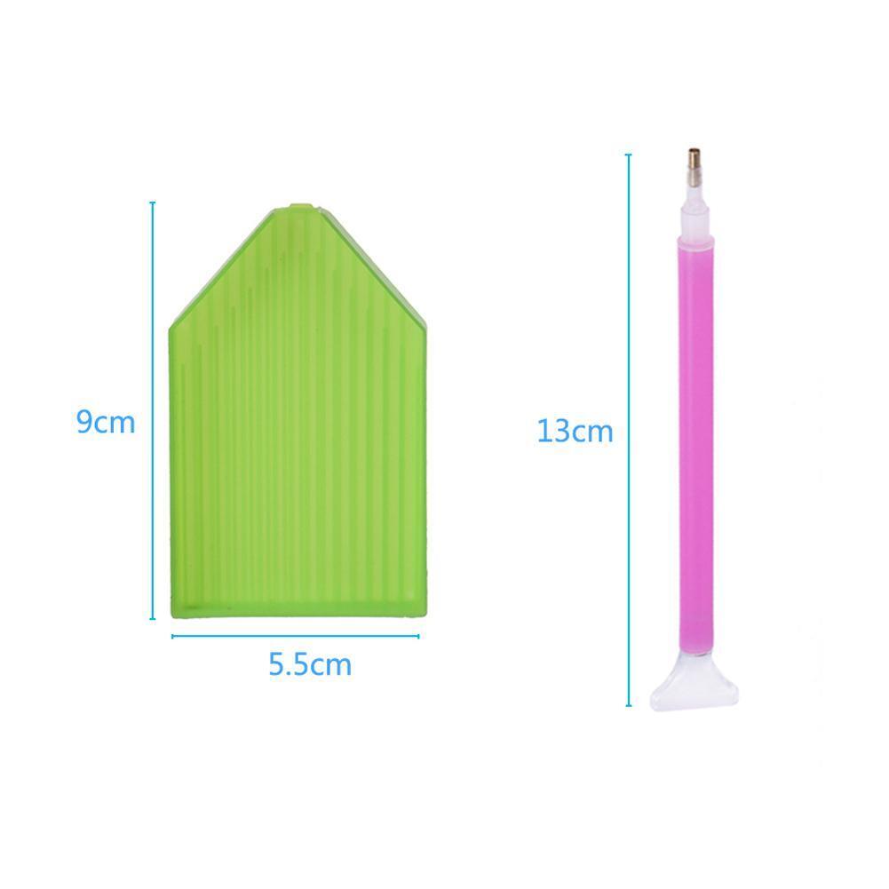 DIY Diamond Painting Tool Cross Stitch Tray Pen Mud Sewing Accessories Kit