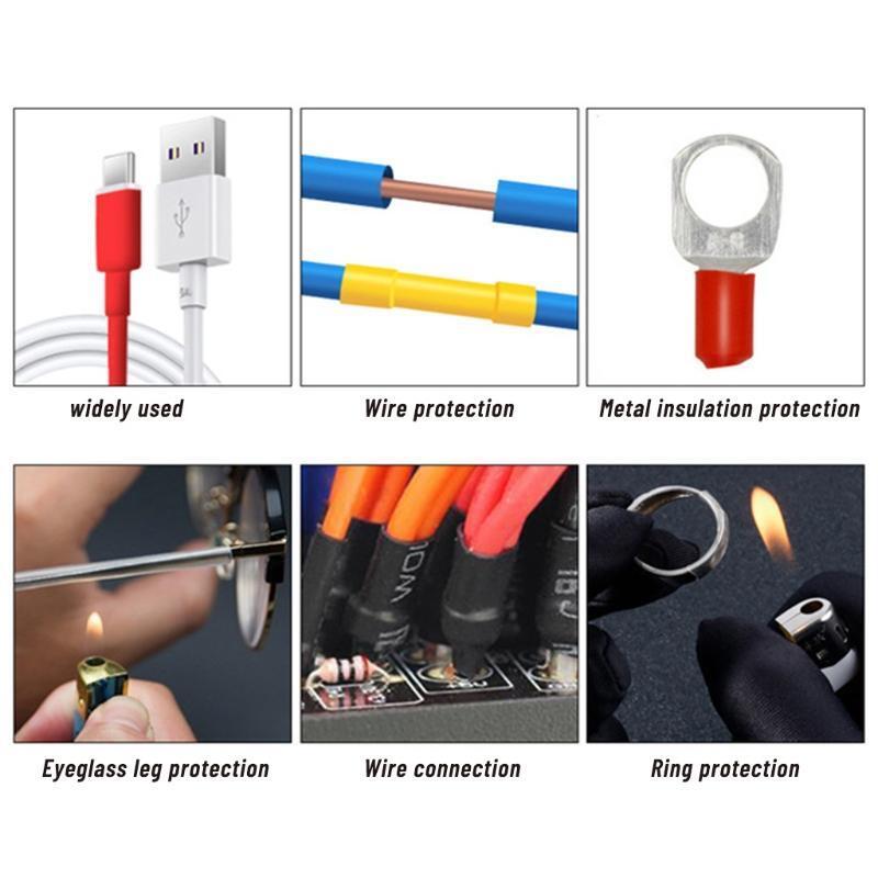 164 Pieces/Set Heat Shrink Tube Kit Insulation Sleeving Shrink Ratio 2:1