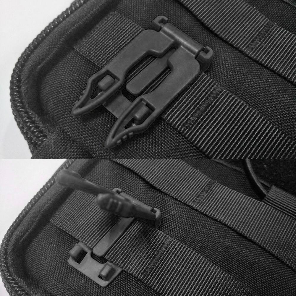 4pcs/pack Outdoor ITW Webbing Molle Attach Backpack Hang Buckle (Black)