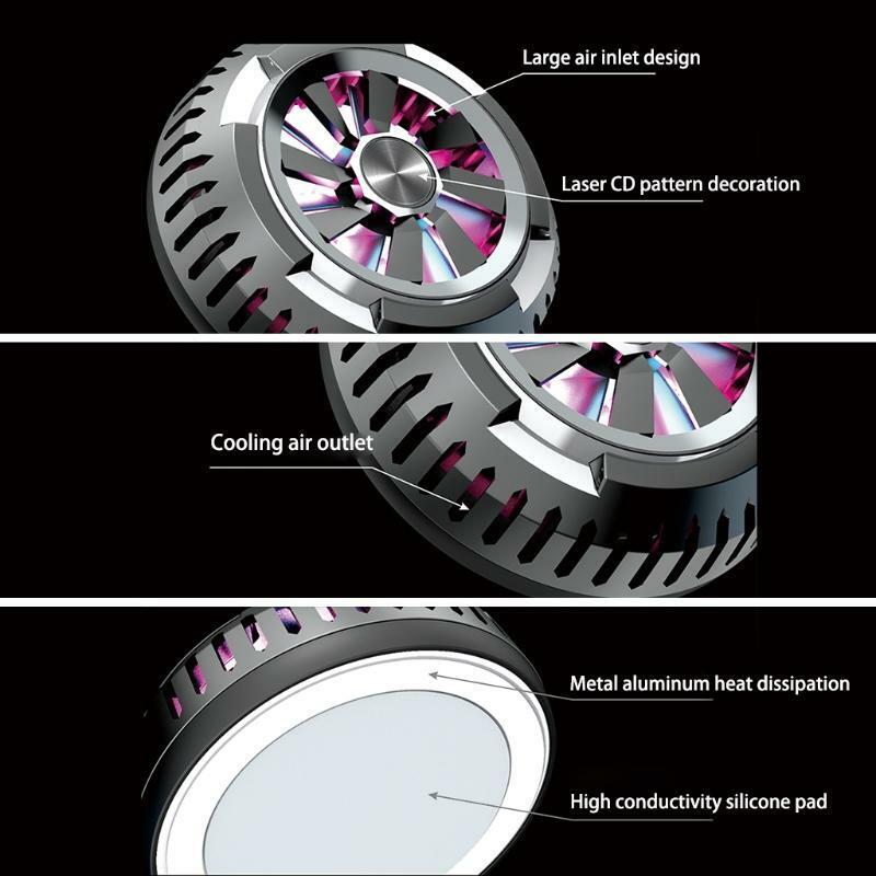 Phone Cooler Active Cooling Fan Phone Radiator Play Games Watch Videos Above 4.5