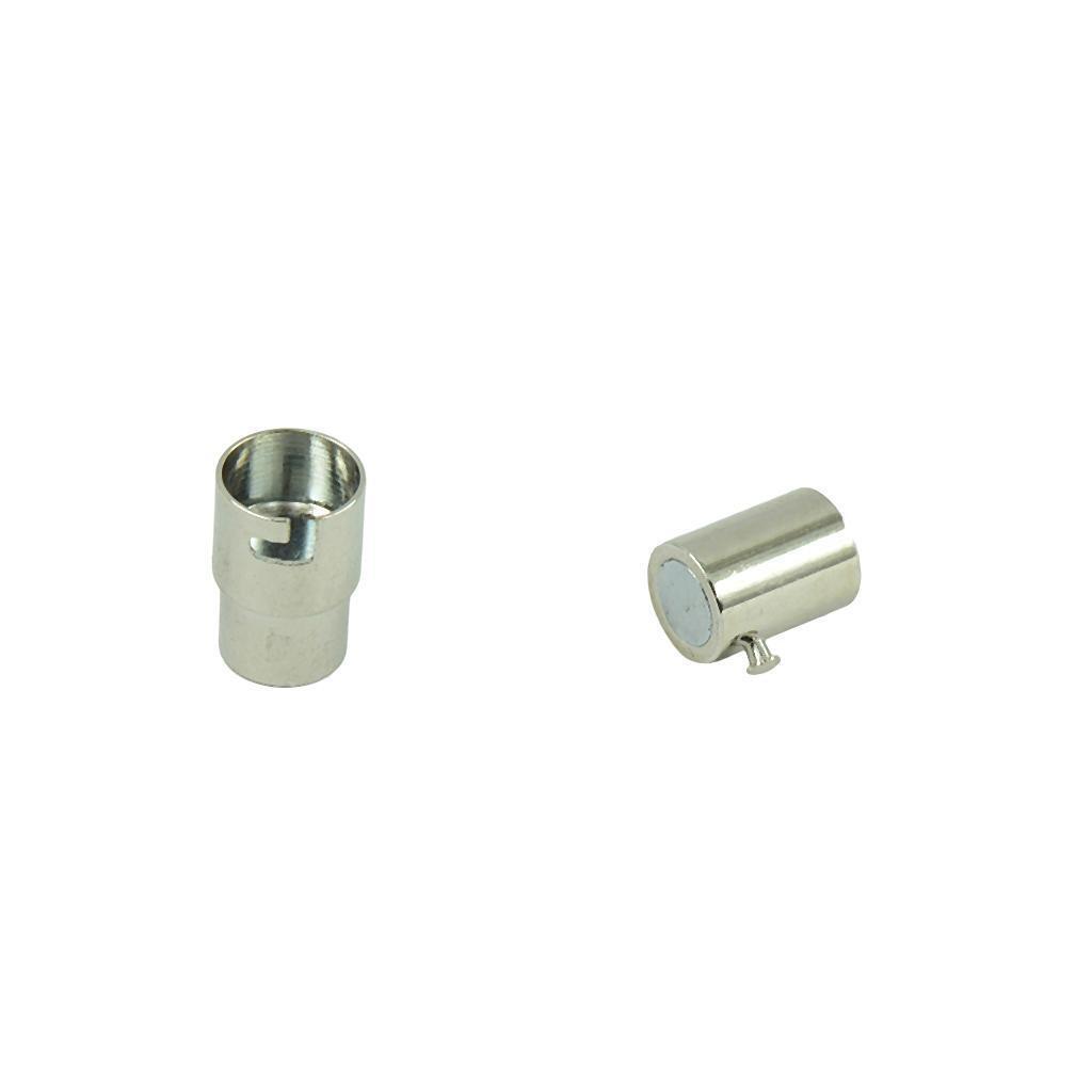 20 Sets Leather-Kumihimo Glue In Magnetic Clasp Fit 4mm/6mm Leather-Kumihimo