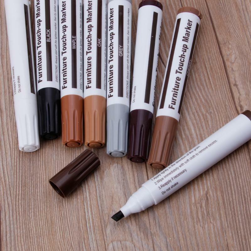Furniture Markers Touch Up 21Pcs Marker Wax Stick with Sharpener Funiture Repair