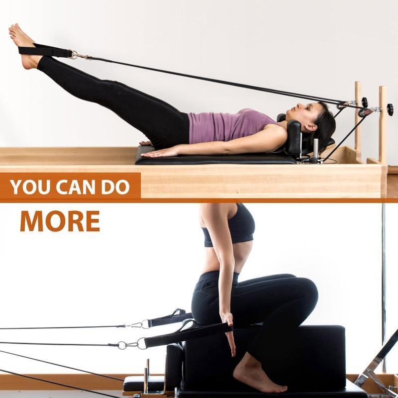 Double Loop Straps for Pilates Reformer Training Leg Stretcher Easy to Use Gift