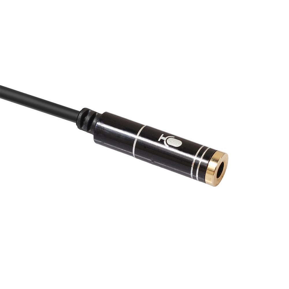 3.5mm Male to Headphone+Mic Audio Splitter Cable for Phone PC Tablet