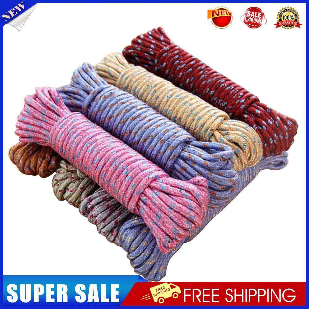 10m Nylon Laundry Hanging Rope Anti Slip Windproof Indoor Home Clothesline