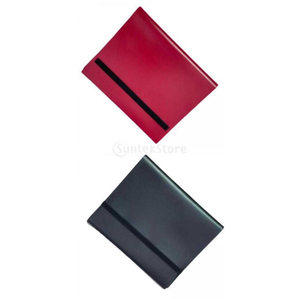 2 PCS 9 Pocket Album Folder Holder Storage Trading Card Binder for Sports Cards
