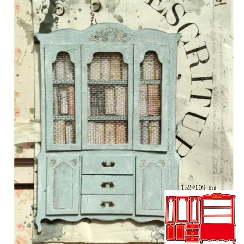 Cabinet Metal Cutting Dies Stencil DIY Scrapbooking Album Paper Card Template