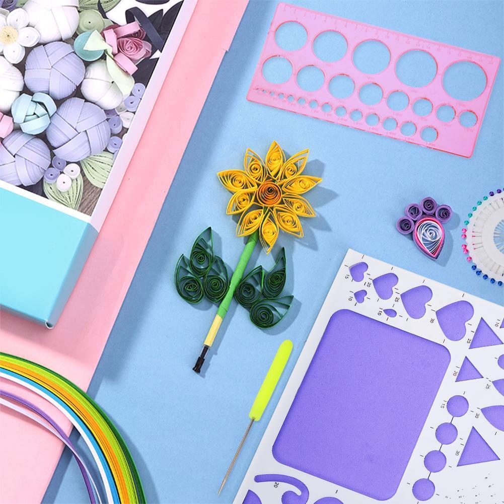 DIY Paper Quilling Tools Set Template Mould Board Tweezer Needles Pen Kit