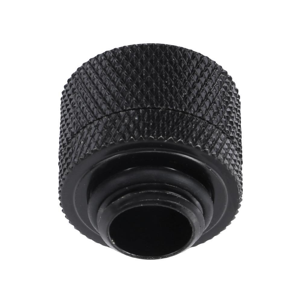 14mm G1/4 Acrylic Hard Tube Hand Twist 3 Laps for PC Computer (Black)