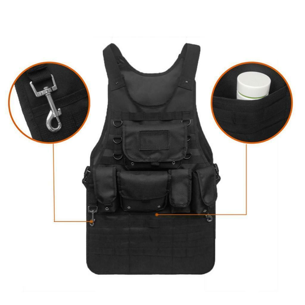 Barbecue   BBQ Multi-pockets Utensil Set with Adjustable Strap