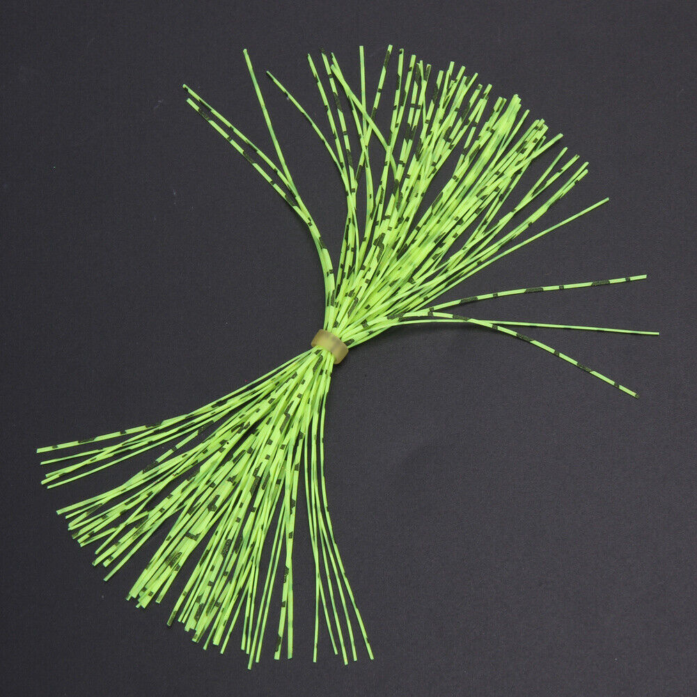 12 Bundles Silicone Legs Barred Color Flake Squid Lure Thread