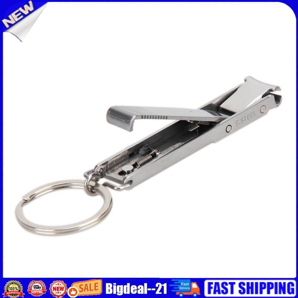 EDC Ultra-thin Foldable Hand Toe Nail Clippers Cutter Stainless Keychain