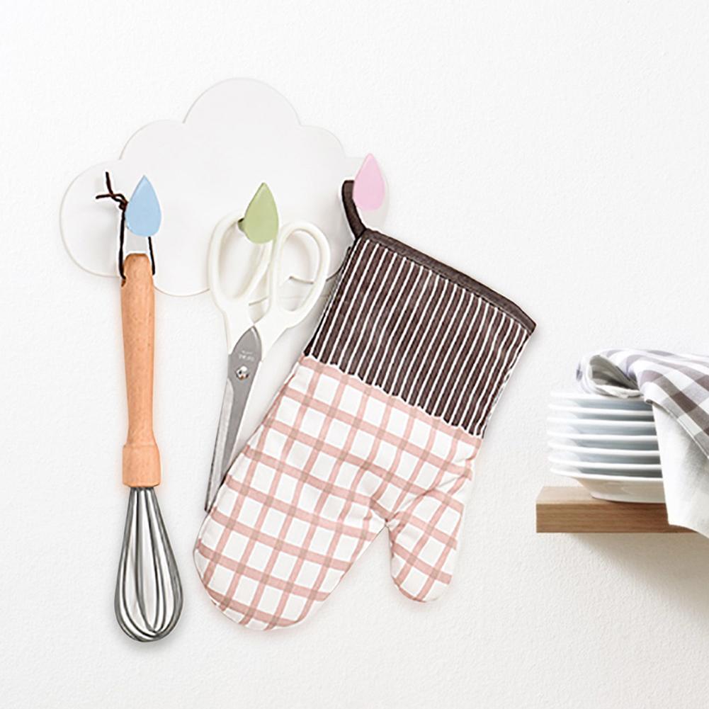 Cute Cloud Hook Plastic Clothes Storage Hanger Rack Wall Kid Bedroom Decor