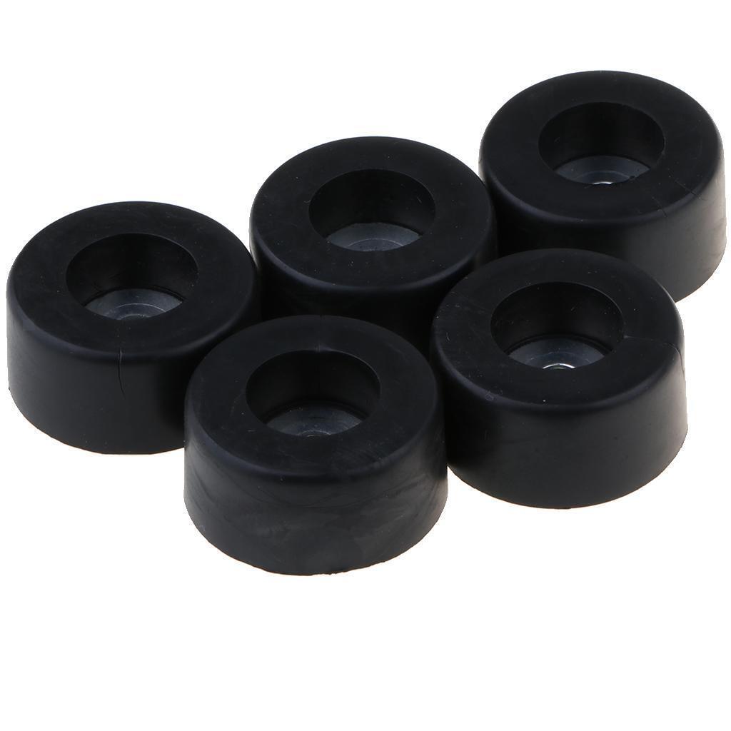 5 Pack Rubber Feet Bumpers Amplifier Speaker Cabinet Leg Foot Pads, 38x19mm