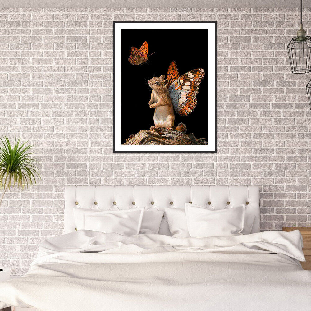 5D DIY Diamond Painting Little Hamster Full Round Drill Mosaic Wall Picture