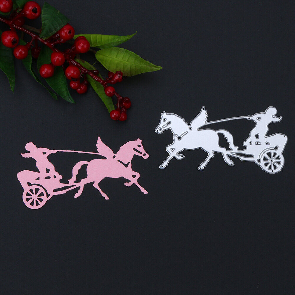Run Carriage DIY Metal Embroidery Scrapbooking Craft Stencil Cutting Die