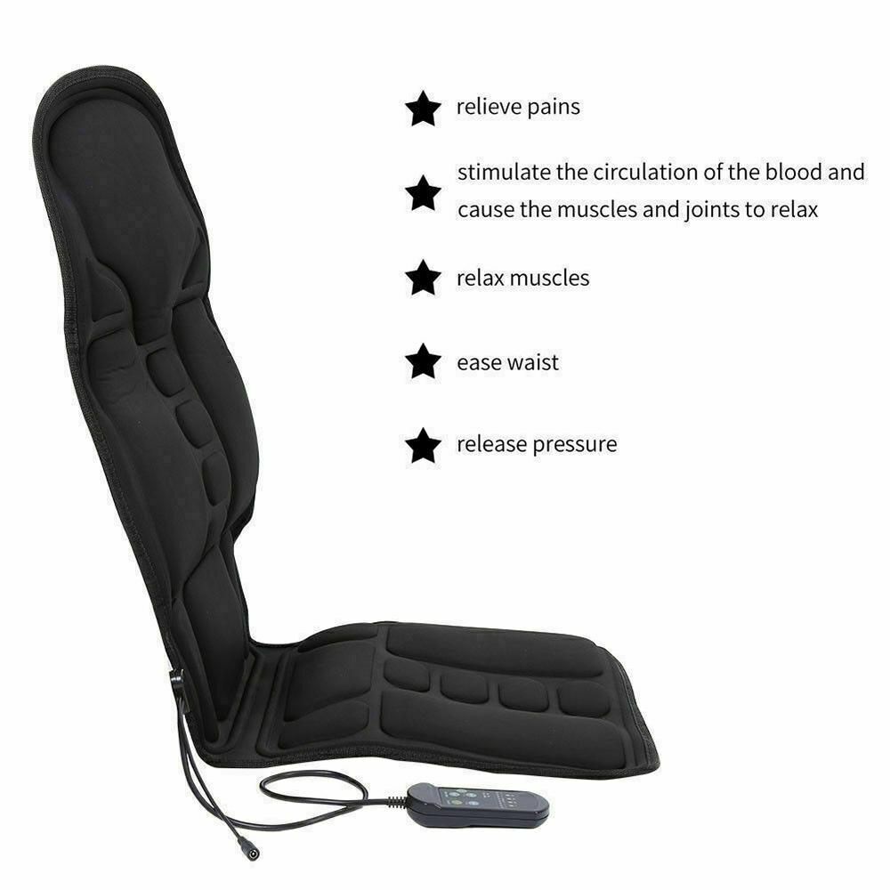 Relaxation Neck Mat Massager Massage Cushion Shiatsu Back Car Chair Seat Pad
