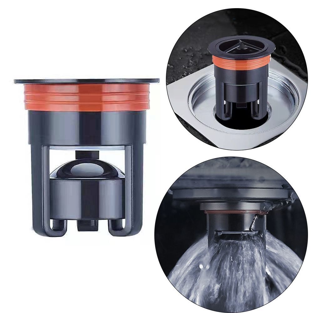 Way Valve Sewer Anti-odor Drain Cover Shower Drainer Pipe Plug Floor Drain Core