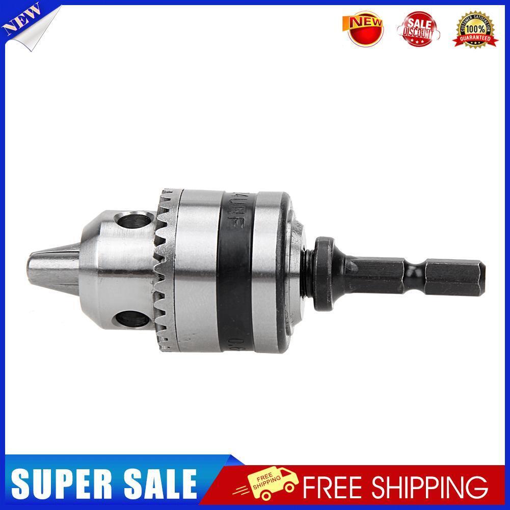 Electric Drill Chuck 0.6-6mm Thread 3/8-24UNF 1/4"Hex Shank Power Tools