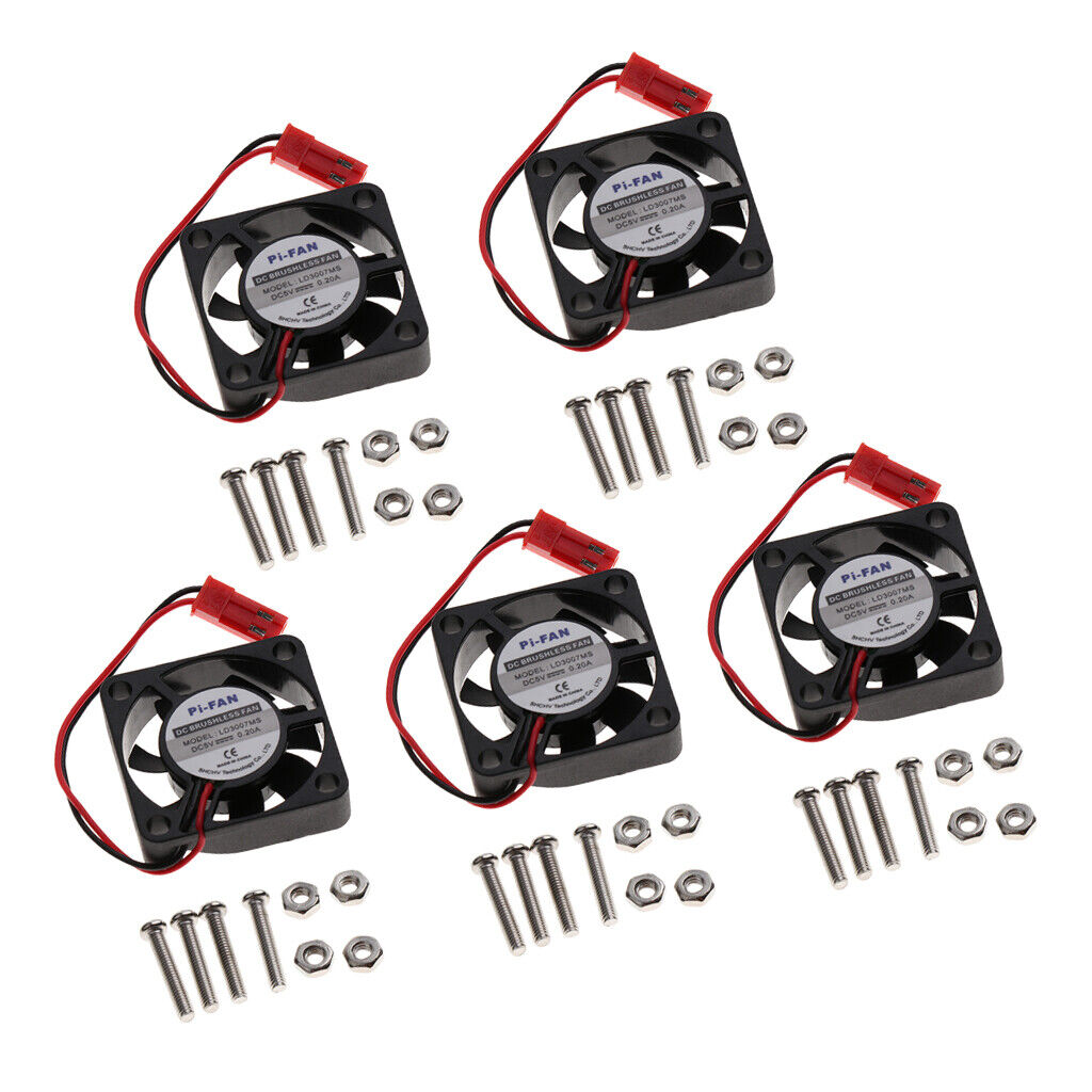 DC 5V CPU Cooler Cooling Fan & Screws for  3B B+ 30x30x7mm