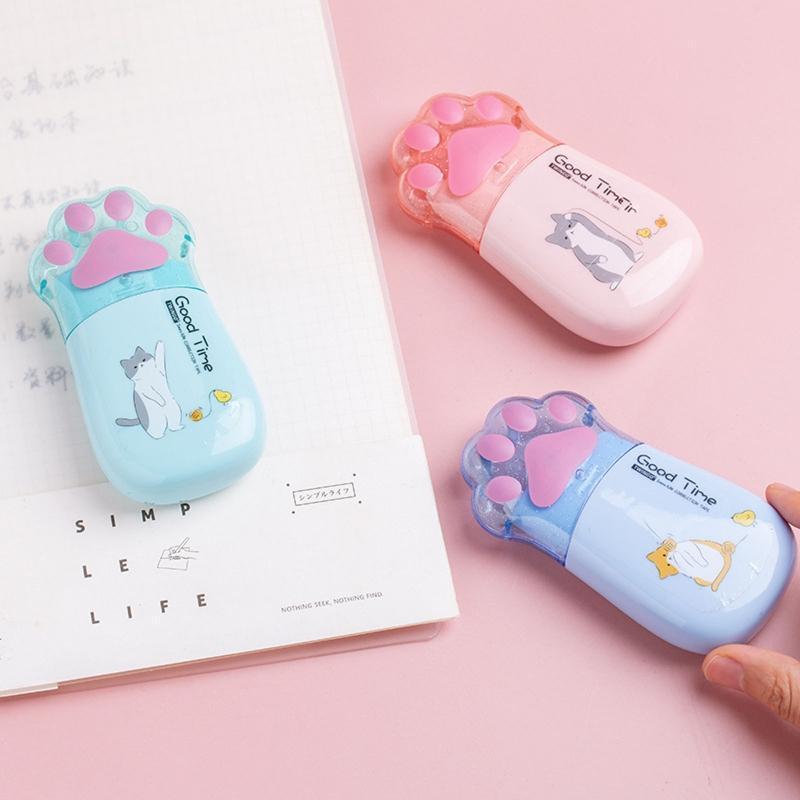 30M Cartoon Cat Claw White Out Correction Tape Eraser for Student Officer Child