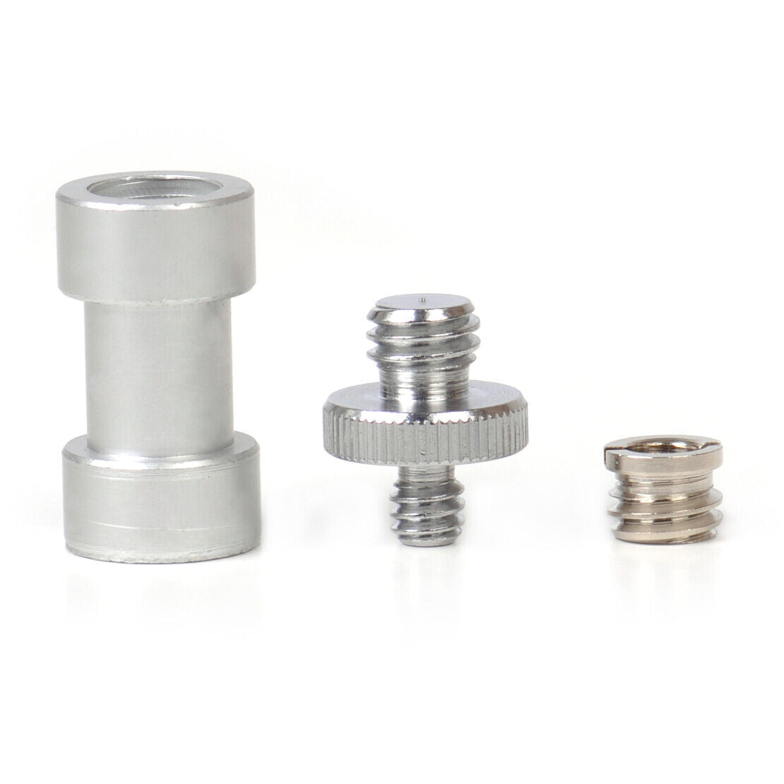 3 in1 1/4" 3/8" Tripod Screw to Light Stand Umbrella Holder Camera Adapter Li
