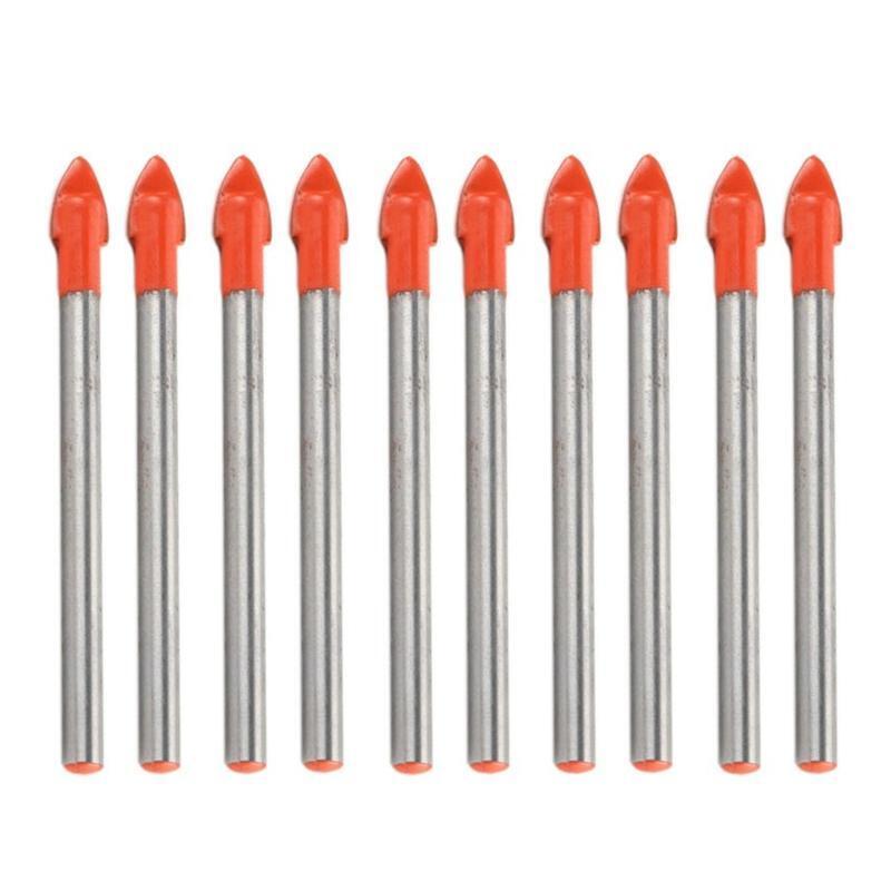 10 Pieces Multifunctional 6 mm High Quality Tile Drill Bit for Glass/Brick