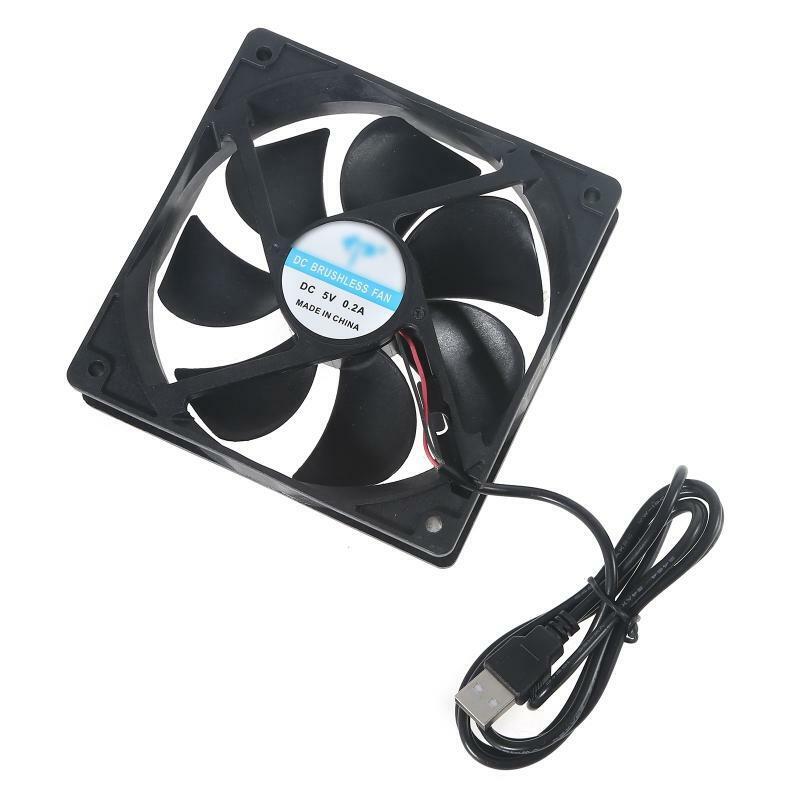 PC CPU Cooling Fan DC 5V USB Power 12cm Cooling Fans for Graphics Card Router PC