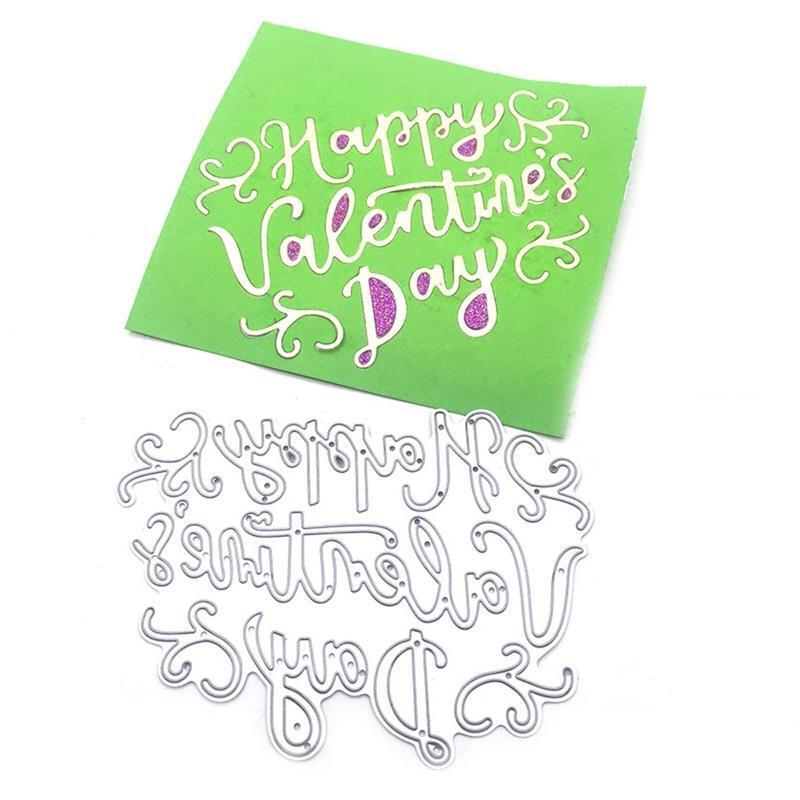 Happy Valentine's Day Metal Cutting Die Great Gifts for Kids Teens Boys Girls