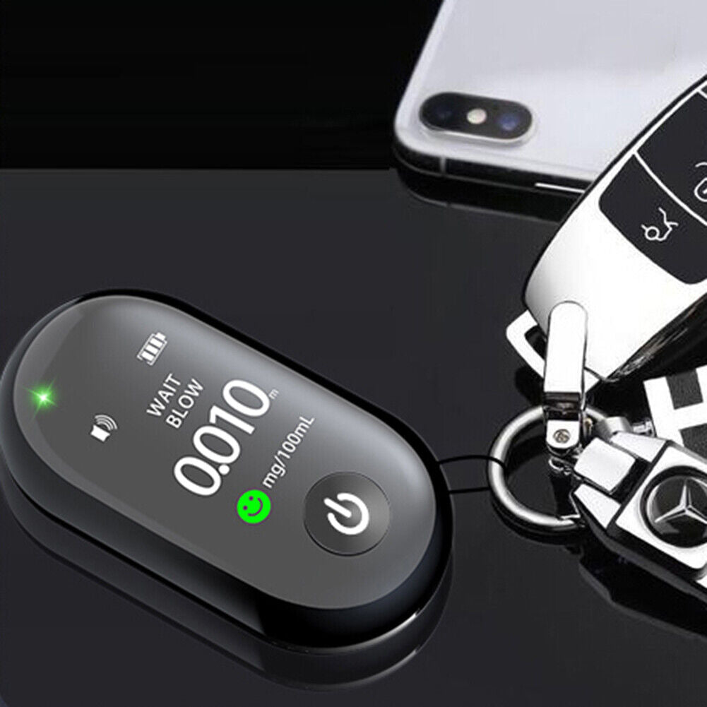 Professional Breath Tester 0.96FTF Screen USB Rechargeable Breathalyzer