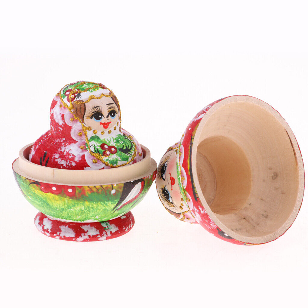 10Pcs Matryoshka  Stacking Nested Semenov en Handmade