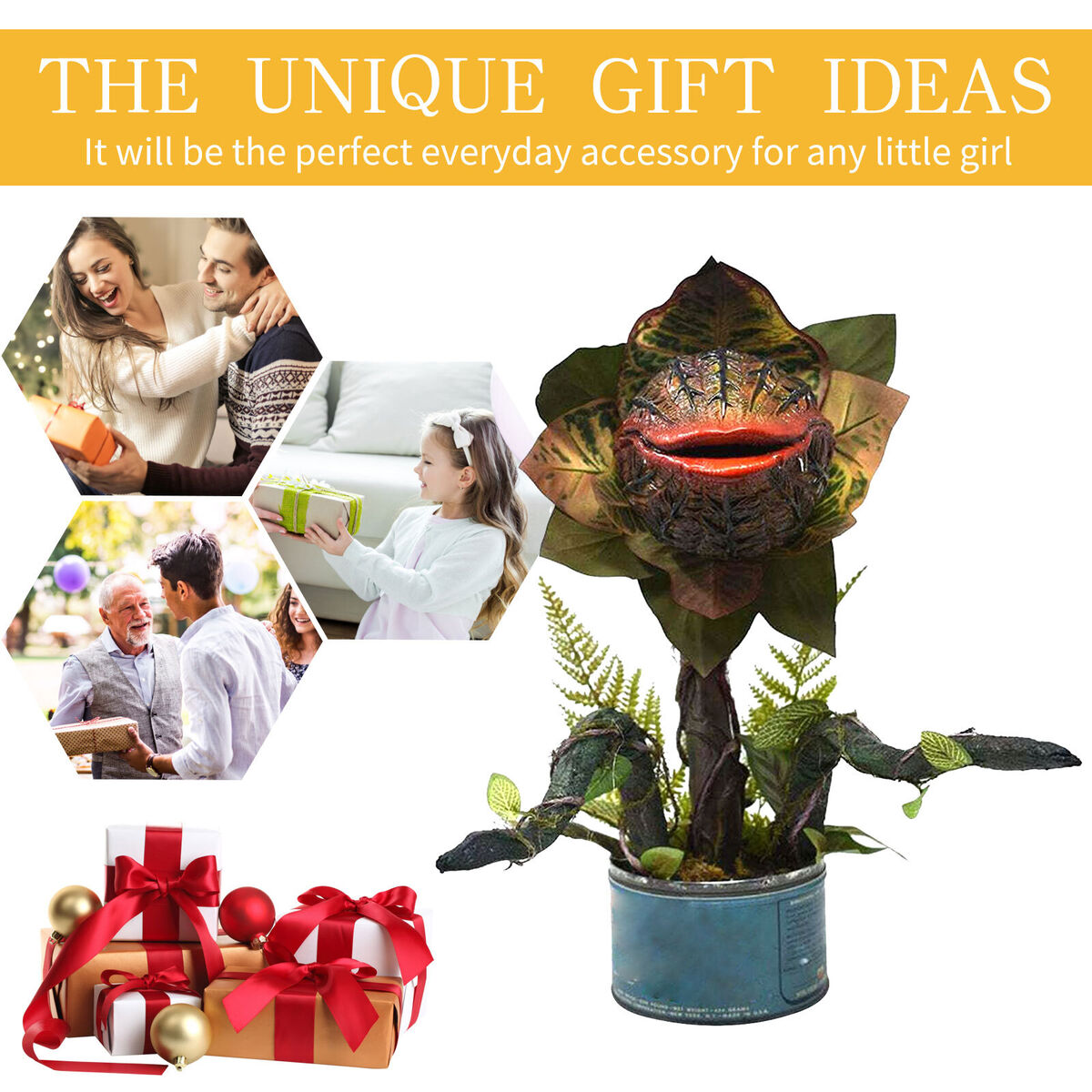 Corpse Flower Decor Chomper Realistic Sculpture Garden Flowerpot Decor