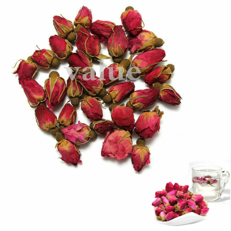 50g Organic Red Rosebud Rose Buds Flower Floral Herbal Dried Health Chinese Tea