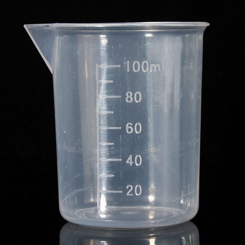 100ml Laboratory Lab Test Measurement Measuring Graduated Beaker Cup Mug Jug