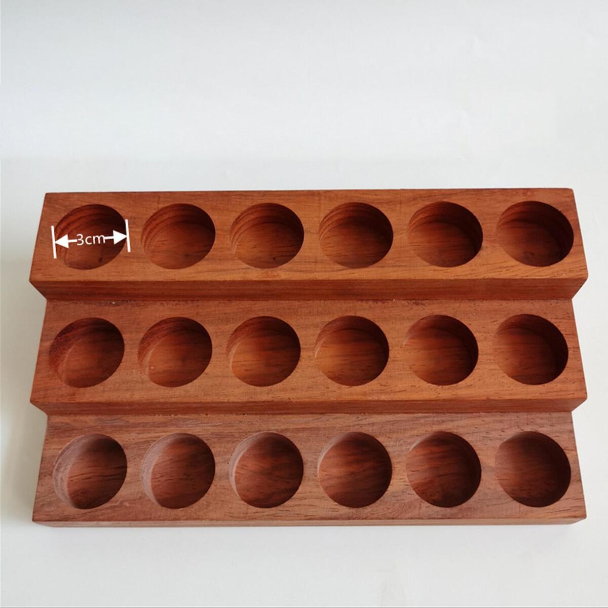 Oils Storage Rack Display Holder 18 Slots Shelf for Presentation