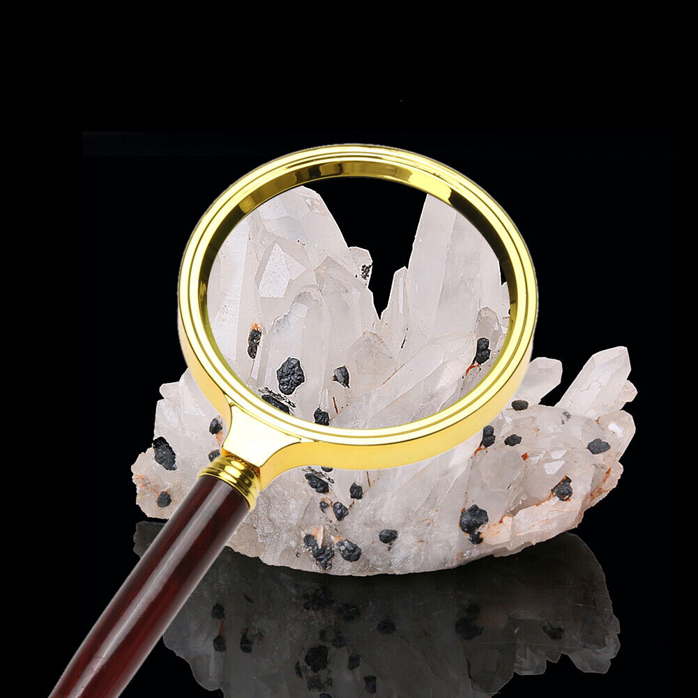 80mm Handheld 10X Magnifier Magnifying Glass Loupe for Reading Jewelry