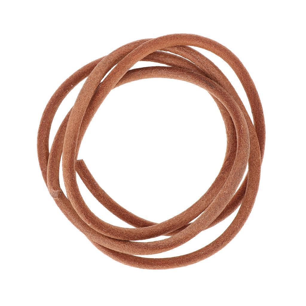 1m Round Leather Rope String Jewelry Findings Necklace Bracelets Thread 5mm