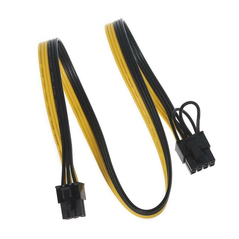50cm/19.69 in 8 Pin to 6 Pin Male PCI E Graphics Card Power Supply Adapter Cable
