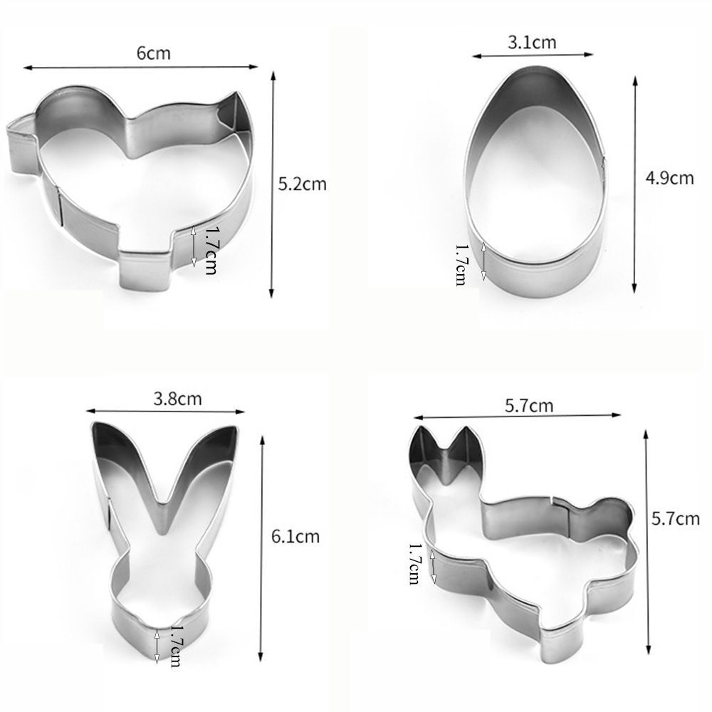 Rabbit Chick Easter Biscuit Mould Cookies Cutter Cake Mold Easter Egg