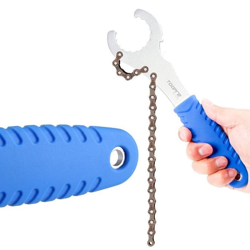 Bike Cassette Removal Tool with Chain Whip Chain Whip Tool Kit Chain Length 210m