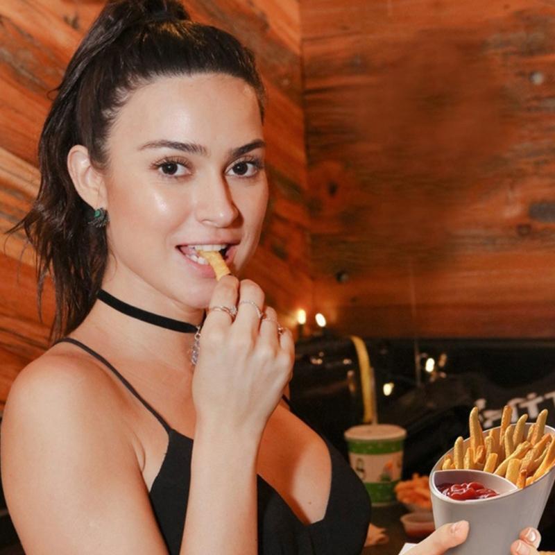 2 in 1 French Fry Cone with Dipping Potato Cup Tableware for French Fries Potato